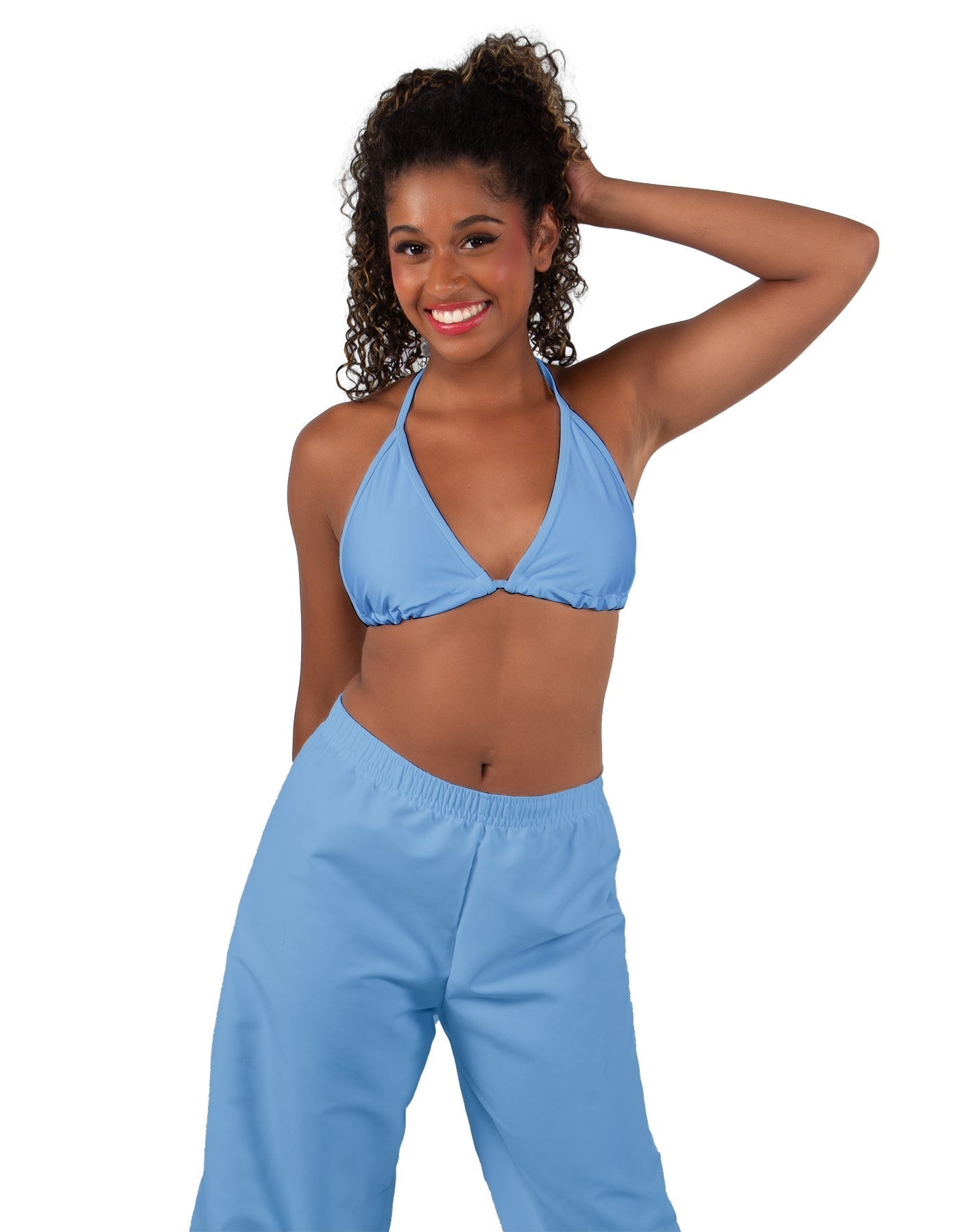 Solid Lycra String Bikini Bra