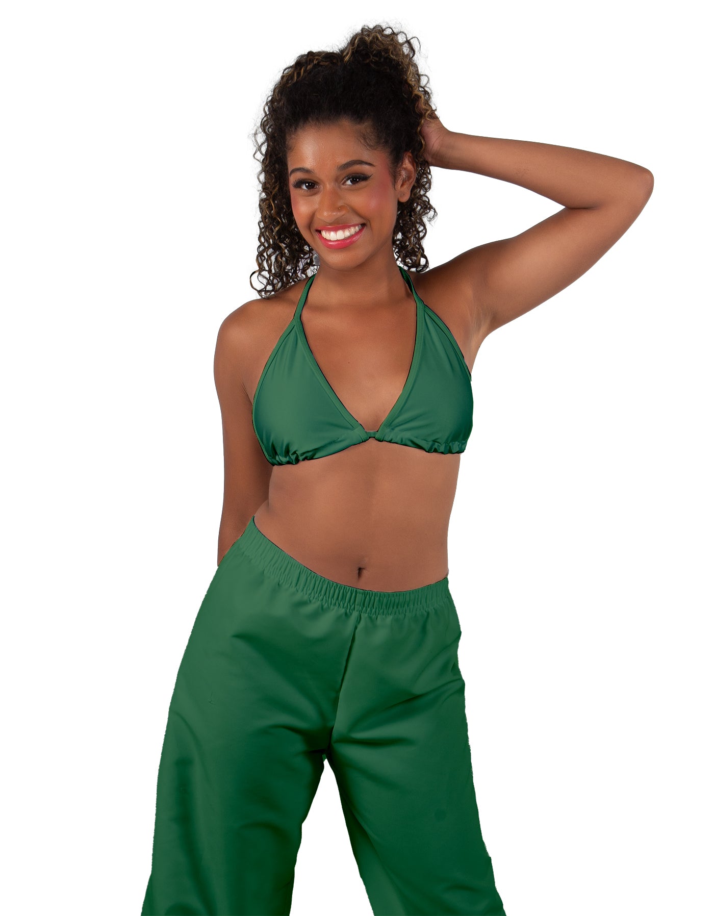 Solid Lycra String Bikini Bra