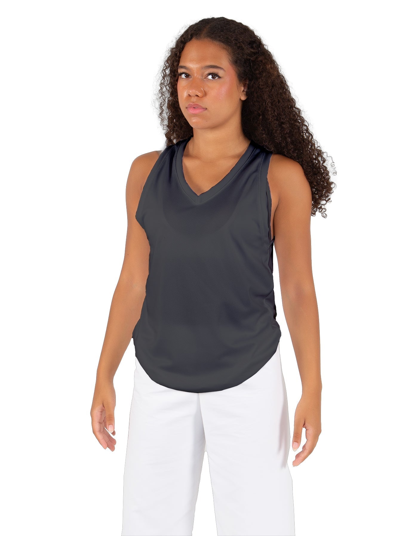 Solid Lycra Basketball Jersey No Side Panel