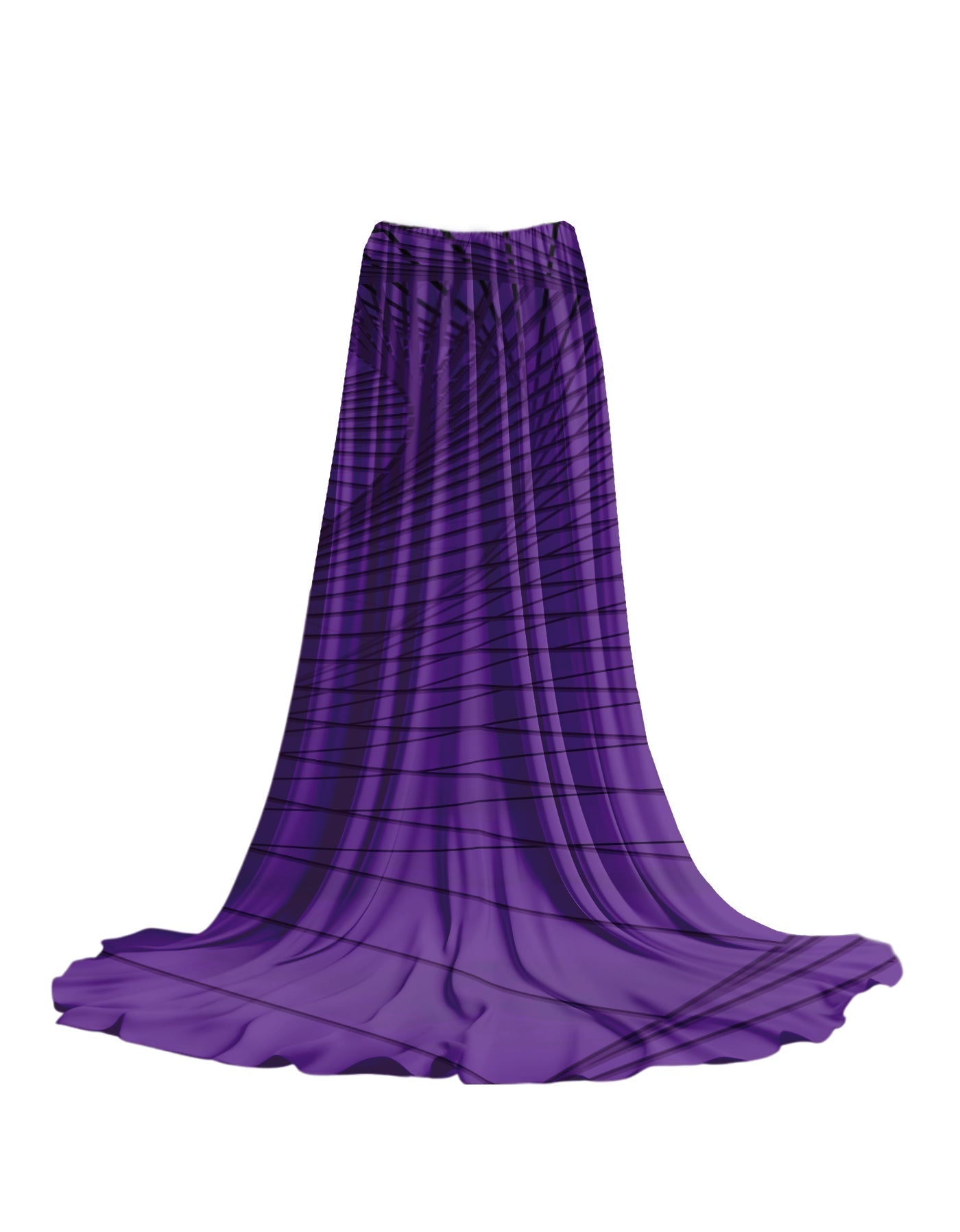 Fractal Extra Long Skirt