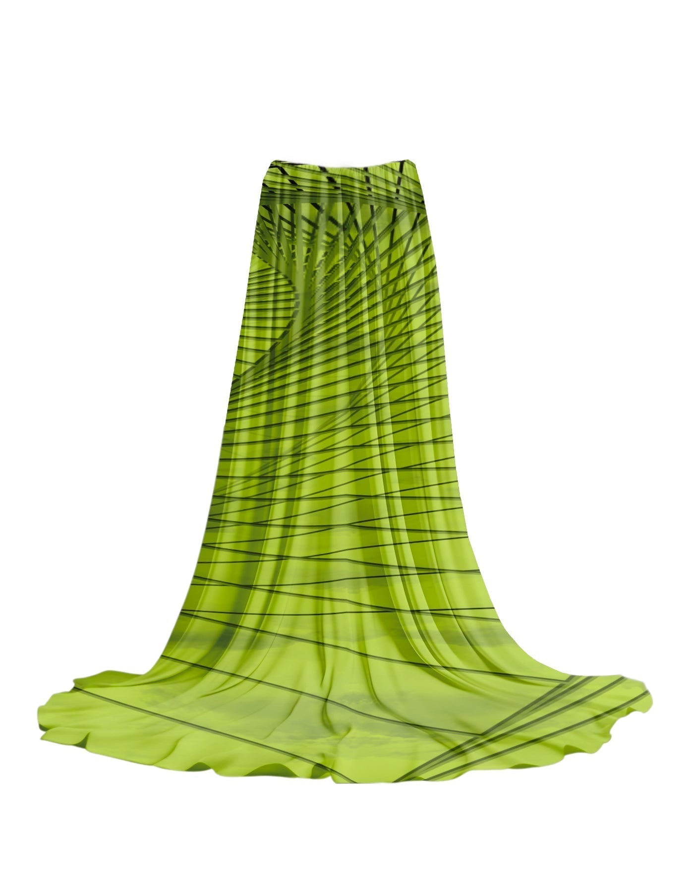 Fractal Extra Long Skirt