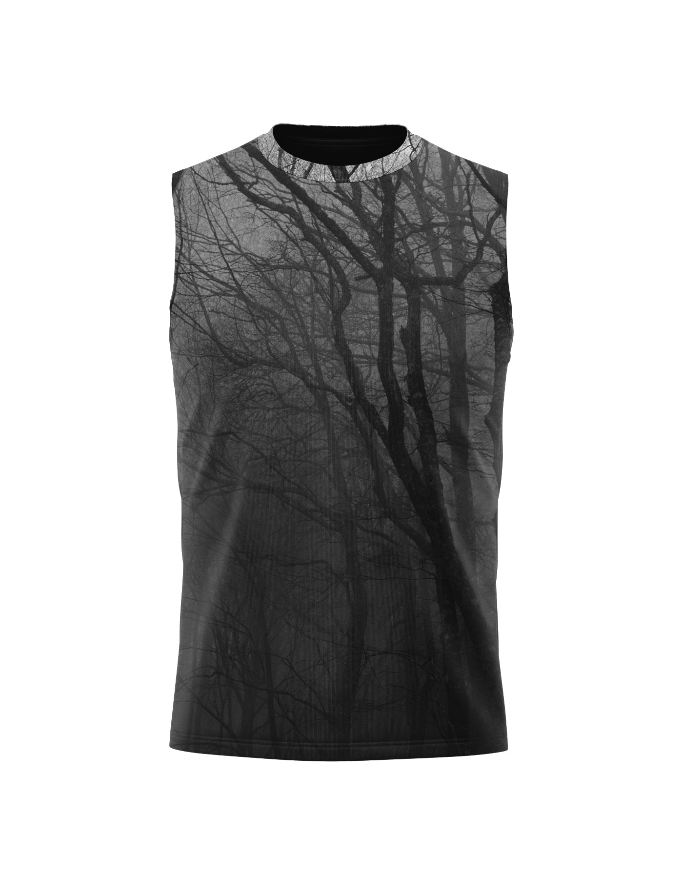 Haunted Mesh Black Lining Tank Shirt