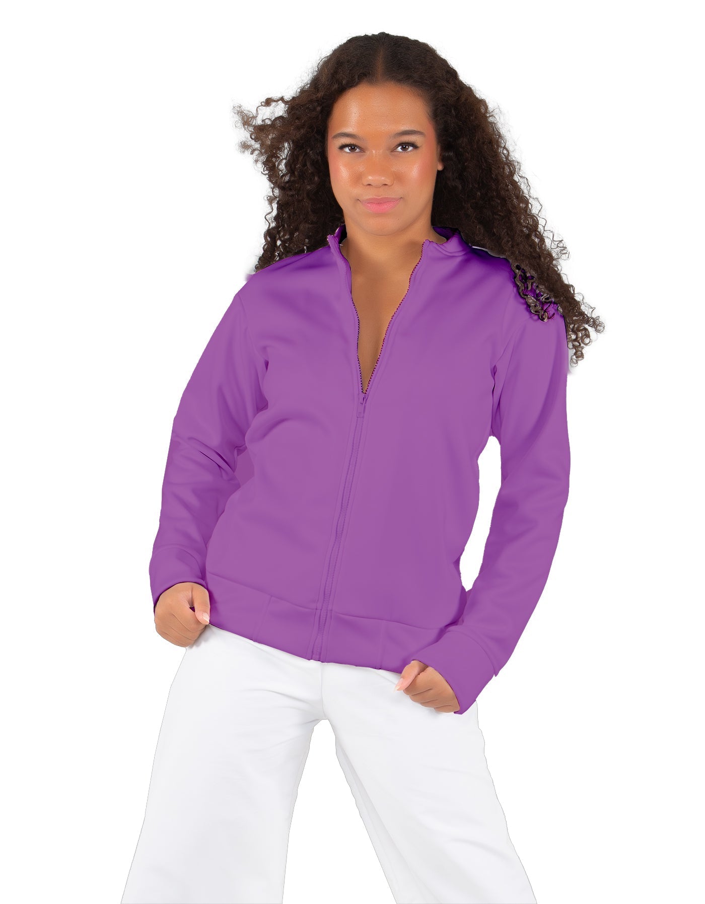 Solid Fleece Varsity Jacket