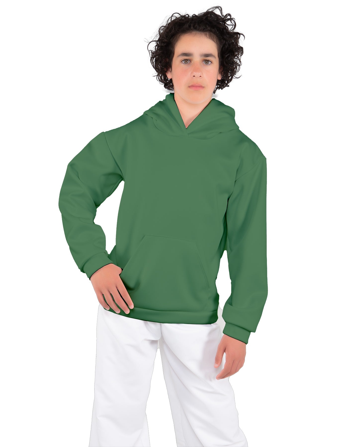 Solid Fleece Pullover Hoody