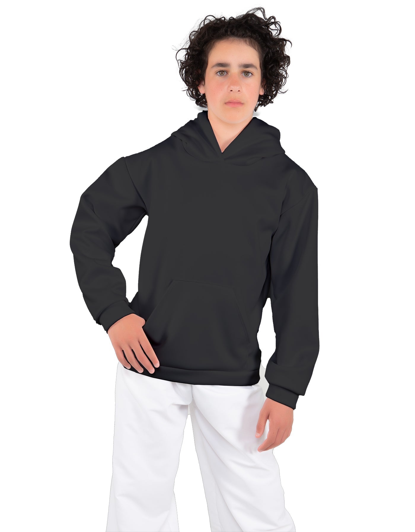 Solid Fleece Pullover Hoody