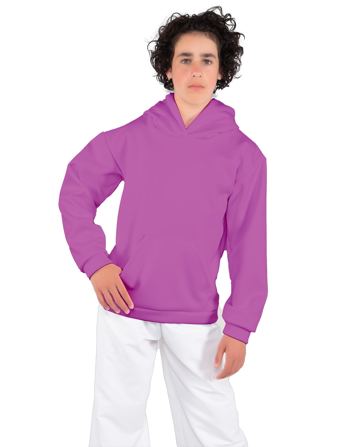 Solid Fleece Pullover Hoody