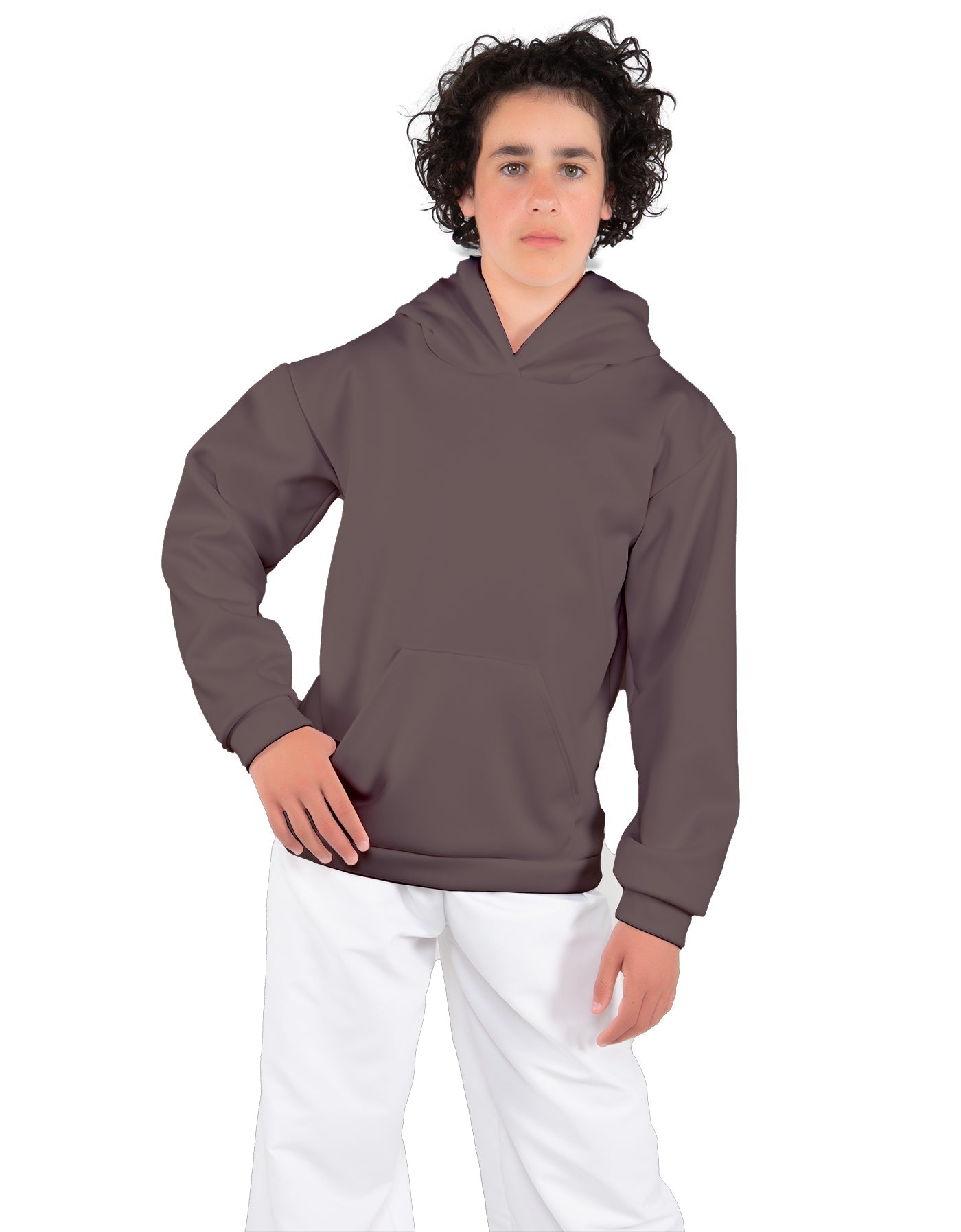 Solid Fleece Pullover Hoody