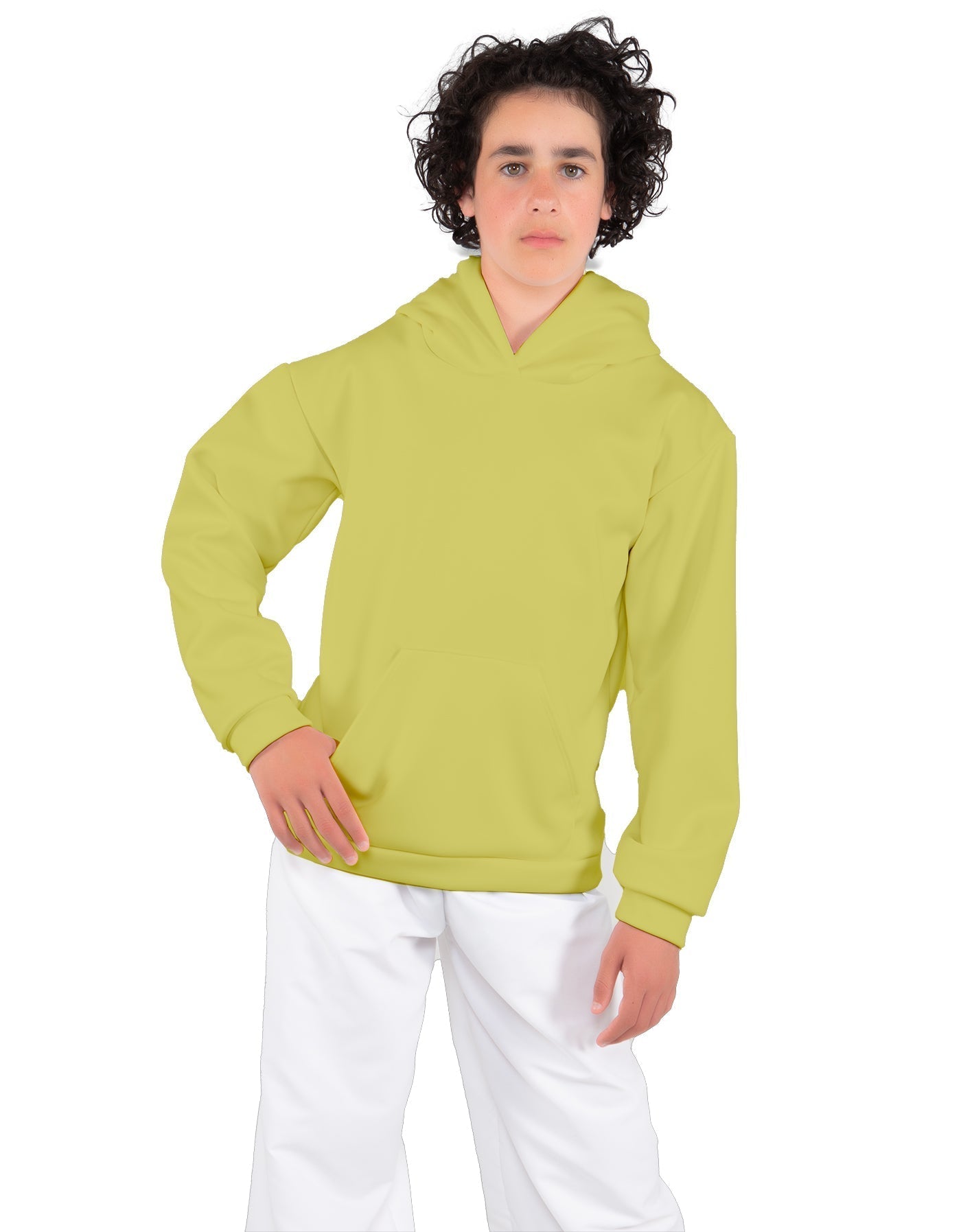 Solid Fleece Pullover Hoody