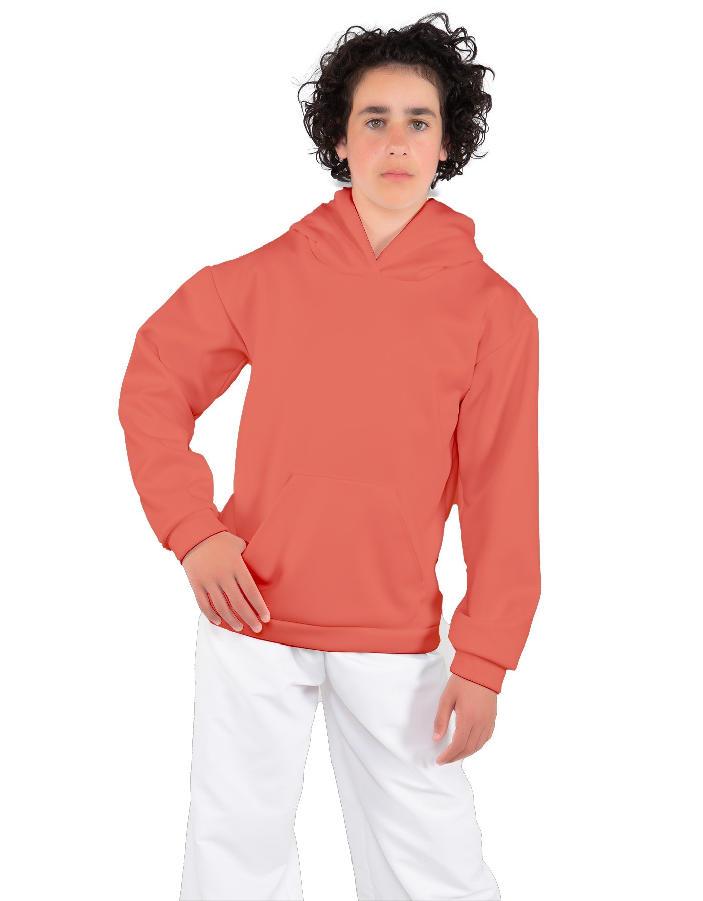 Solid Fleece Pullover Hoody