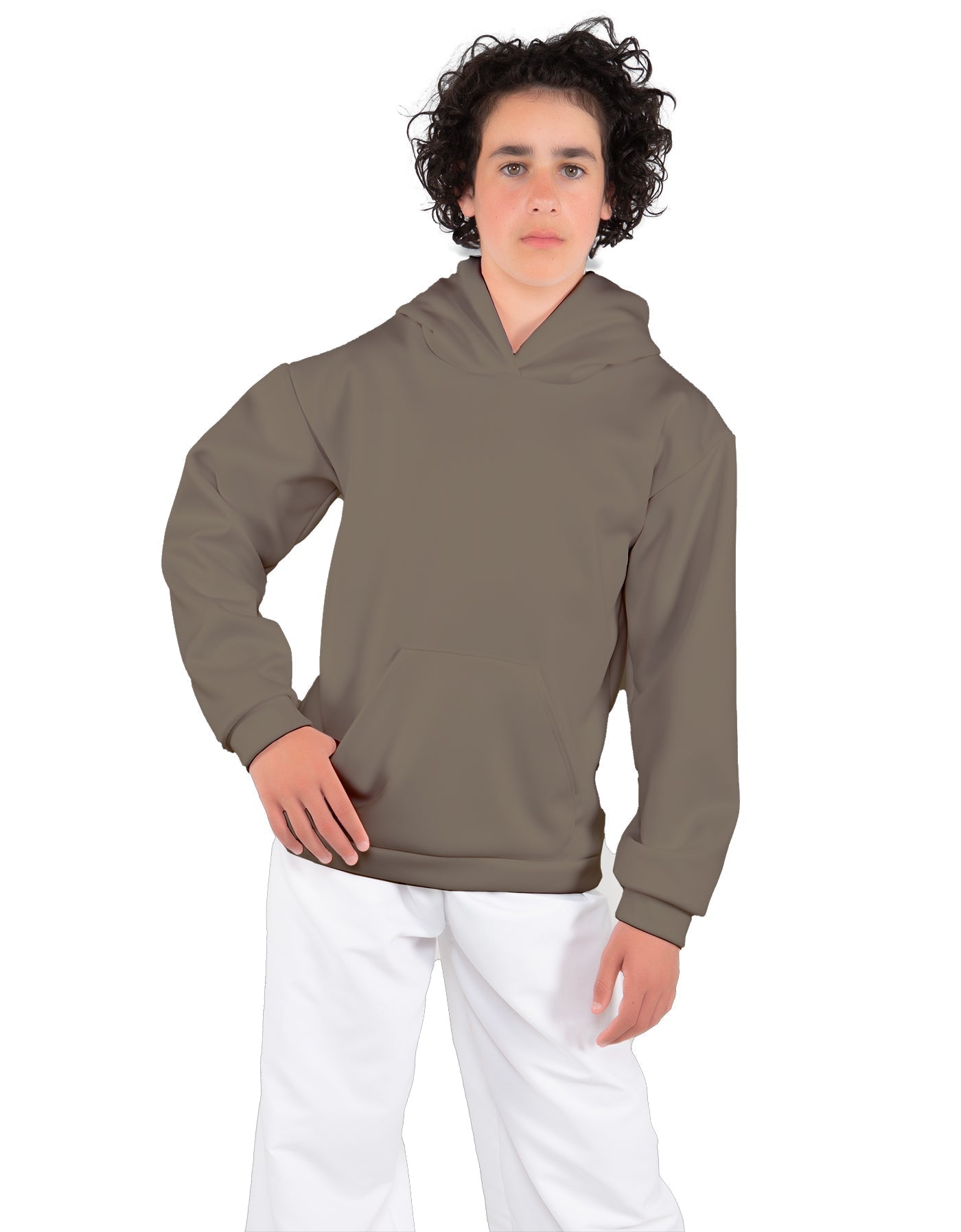 Solid Fleece Pullover Hoody