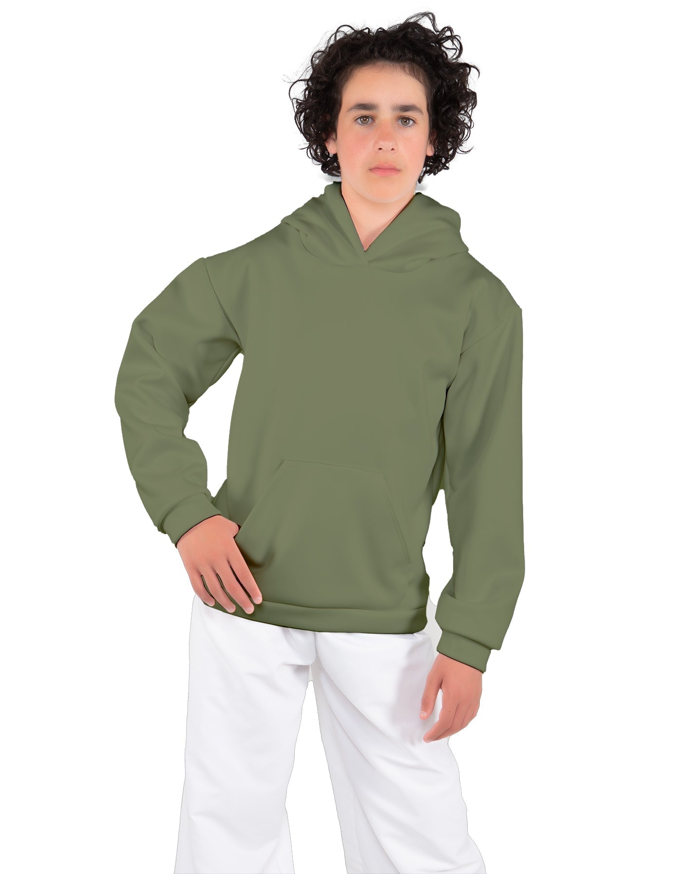 Solid Fleece Pullover Hoody