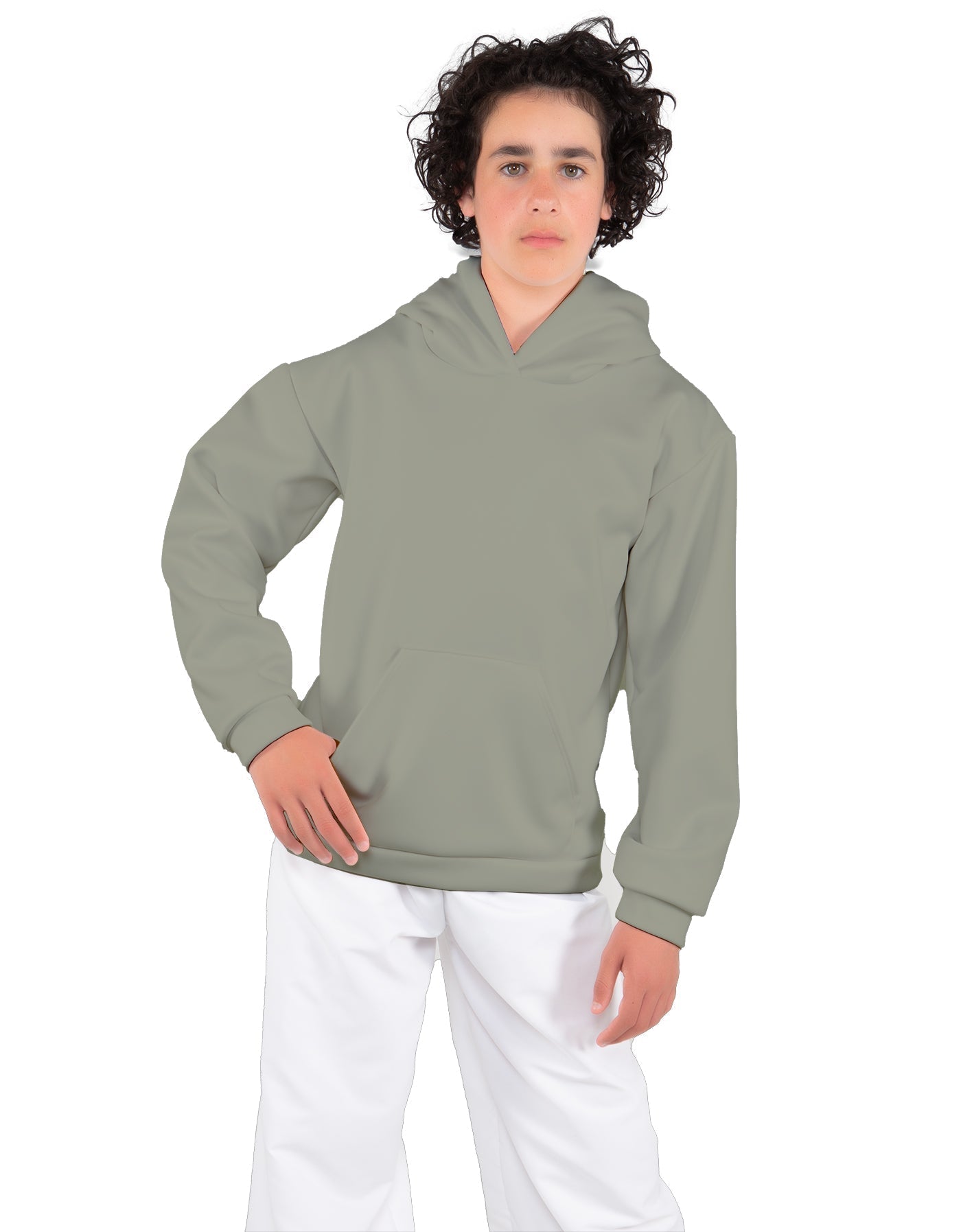 Solid Fleece Pullover Hoody