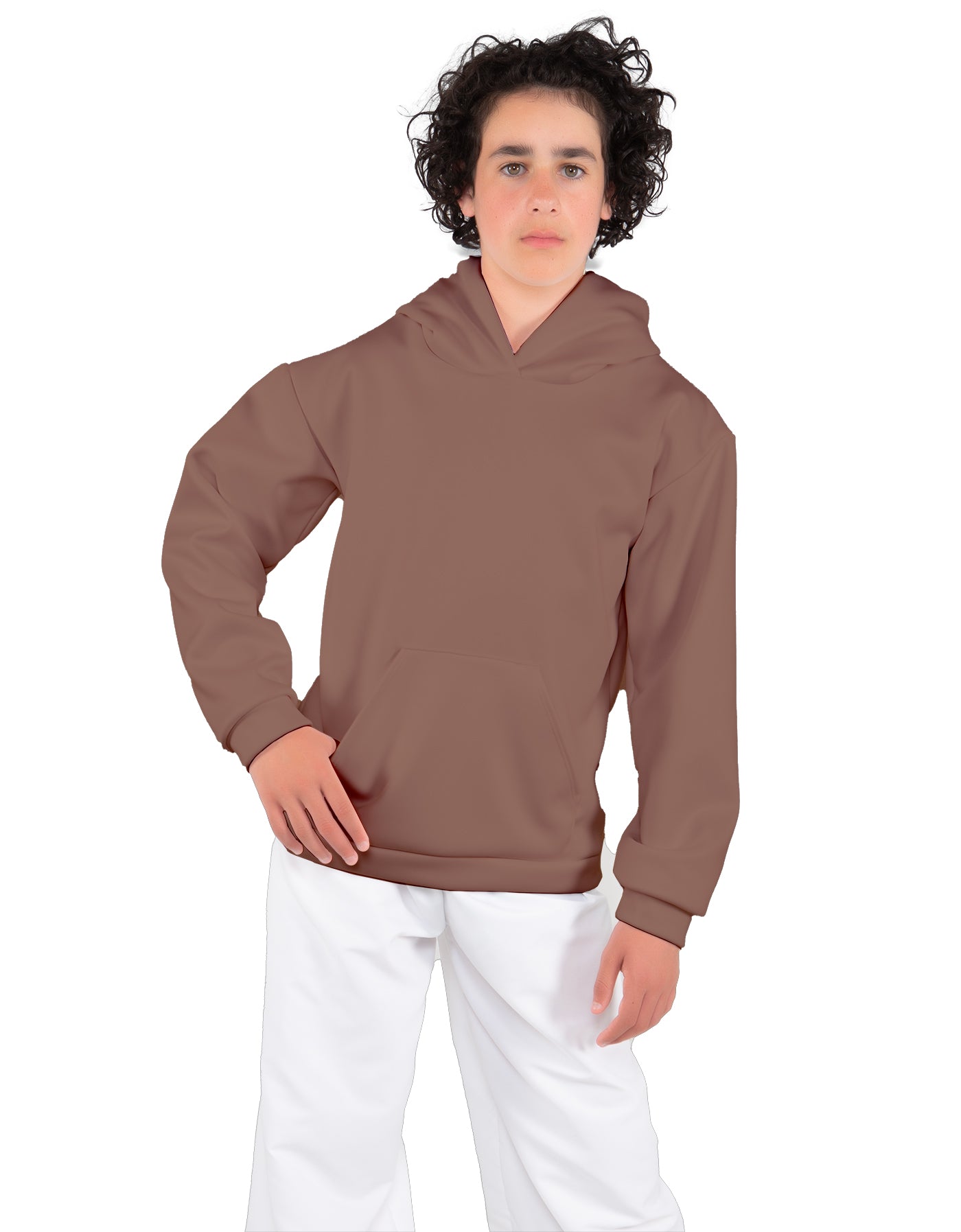 Solid Fleece Pullover Hoody