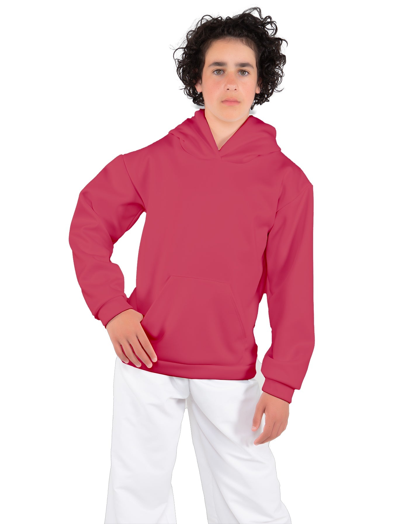 Solid Fleece Pullover Hoody