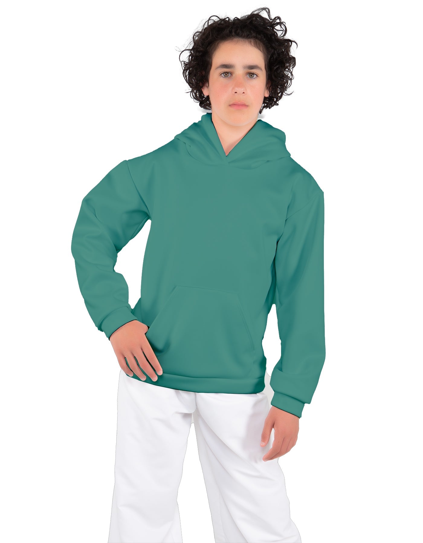 Solid Fleece Pullover Hoody