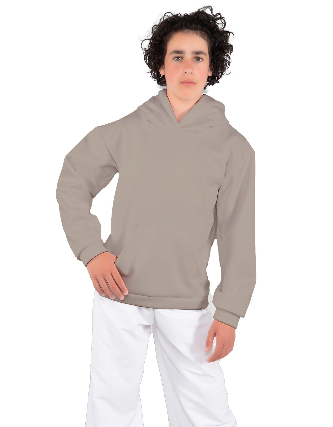 Solid Fleece Pullover Hoody