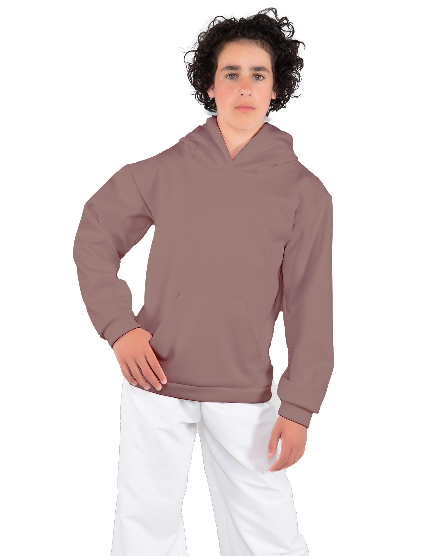 Solid Fleece Pullover Hoody