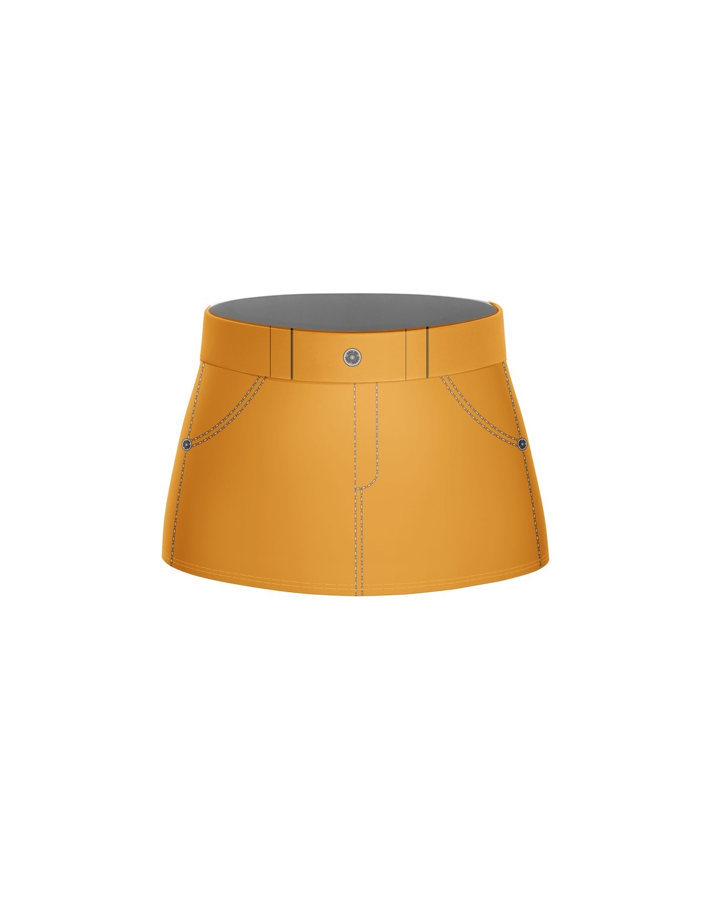 Demon Huntress Panel Skort with Waistband and Panty