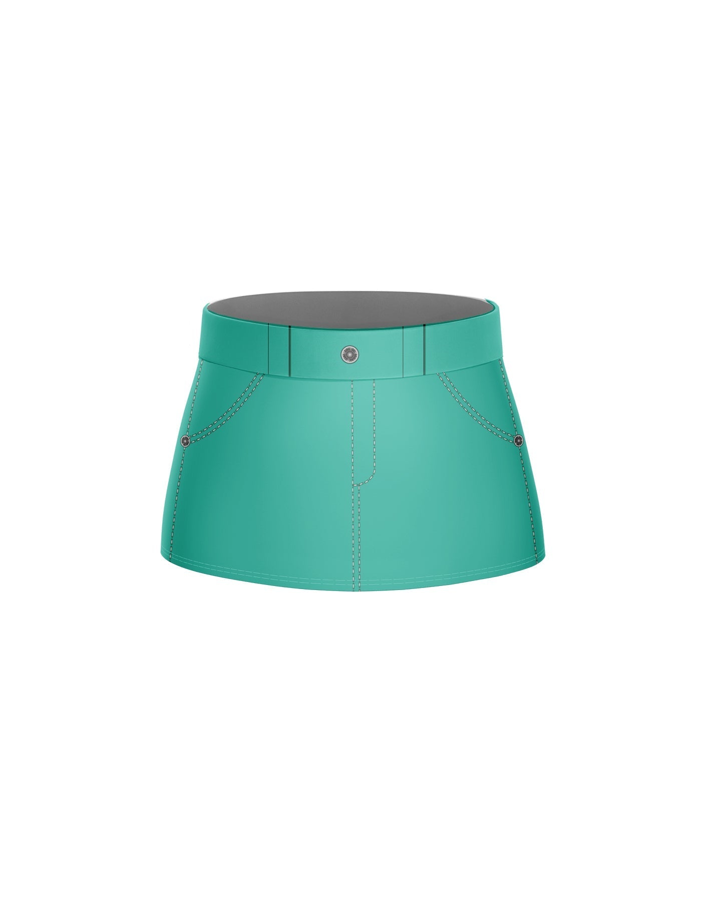 Demon Huntress Panel Skort with Waistband and Panty