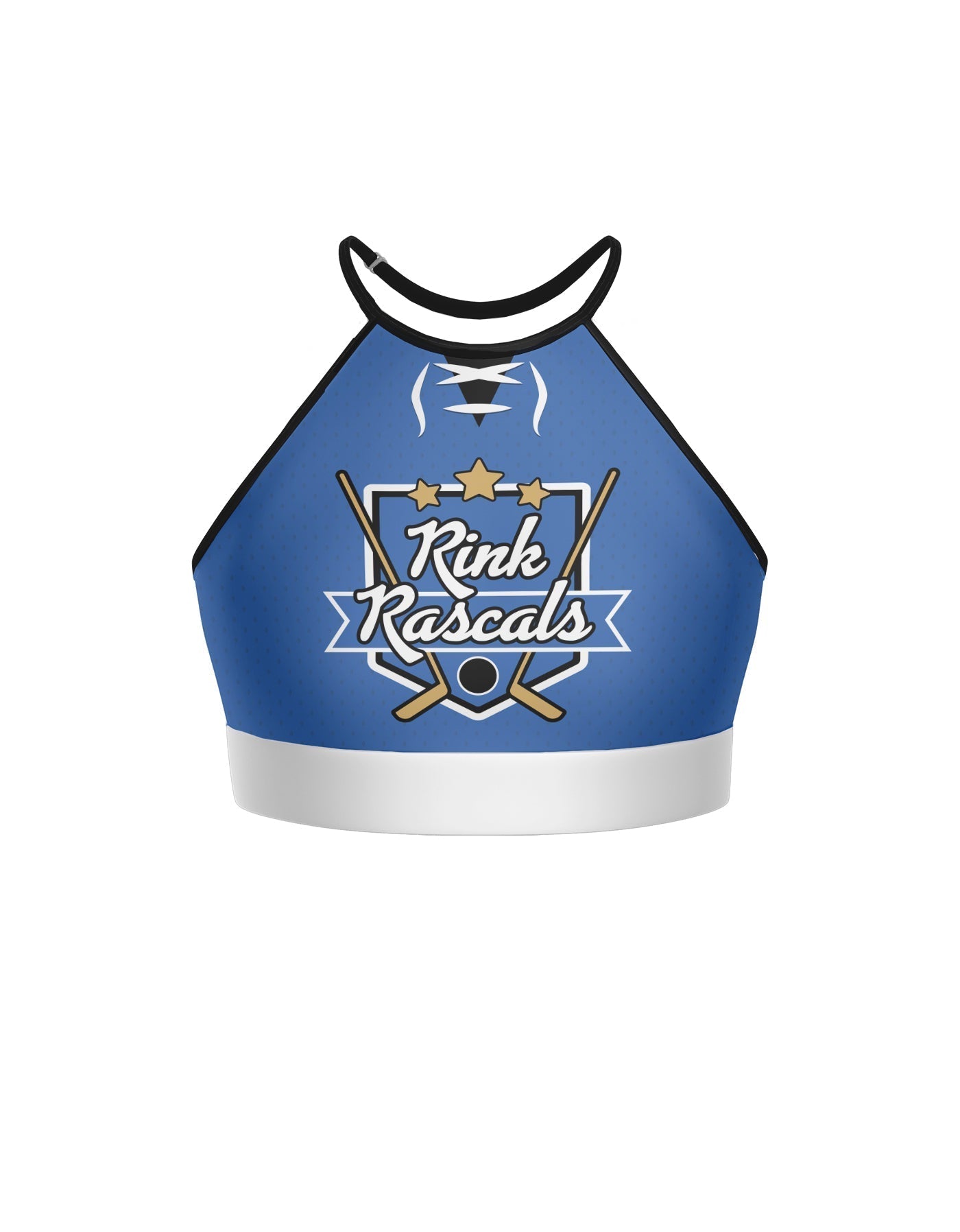 Penalty Box - Hockey Halter Binding Crop Top