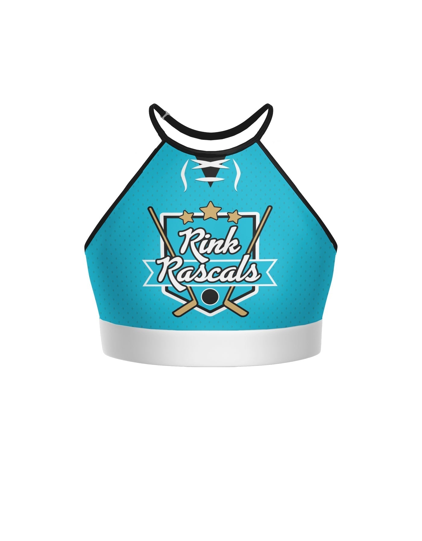 Penalty Box - Hockey Halter Binding Crop Top