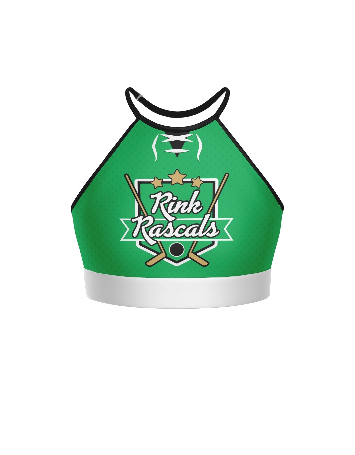 Penalty Box - Hockey Halter Binding Crop Top