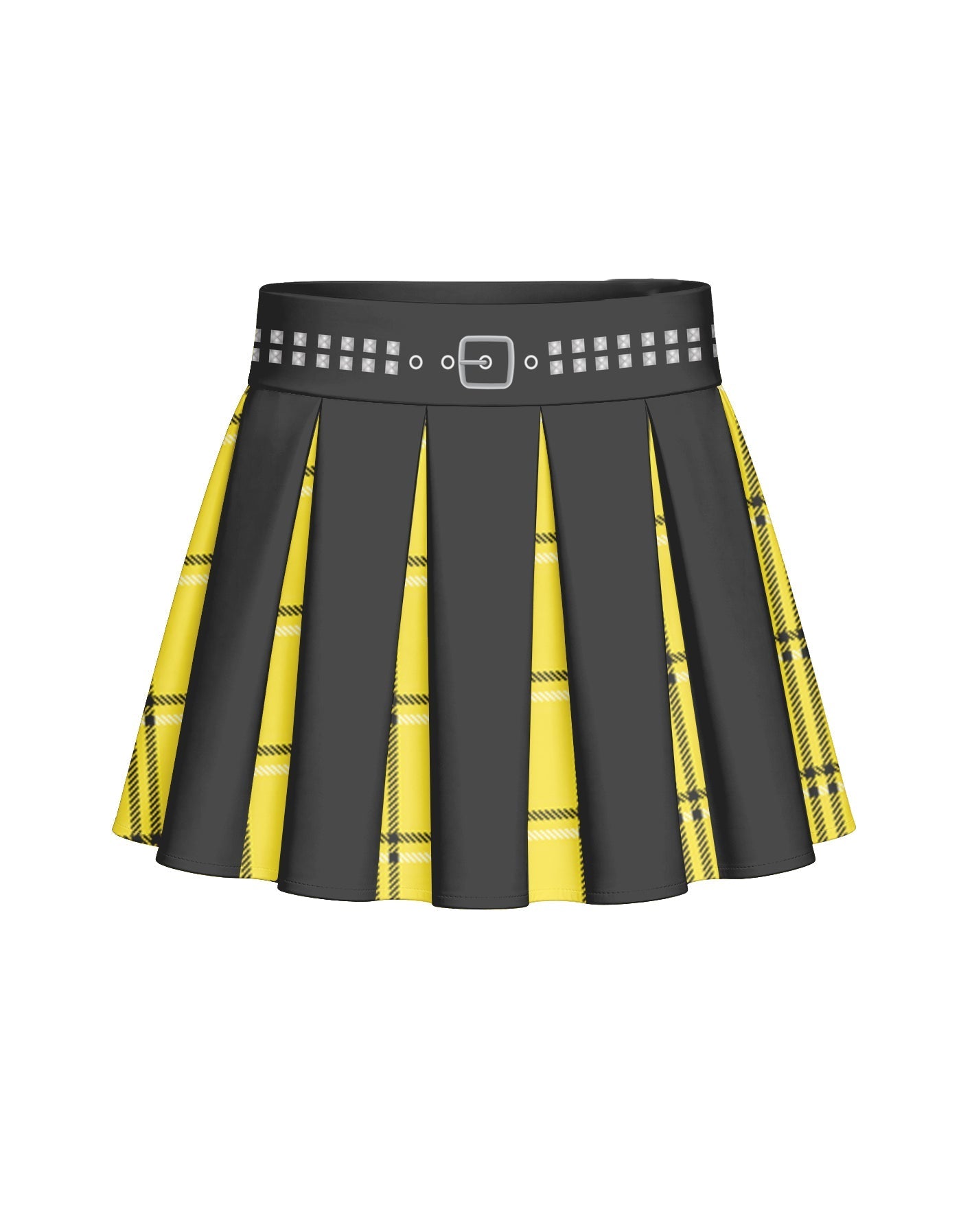 BlackPink Plaid Mini Pleated Skort