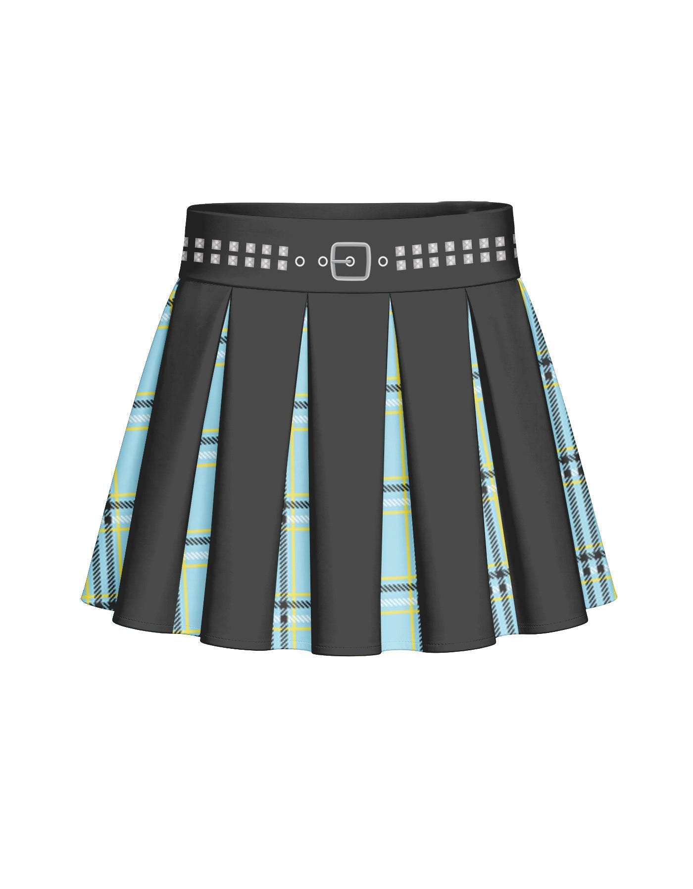 BlackPink Plaid Mini Pleated Skort