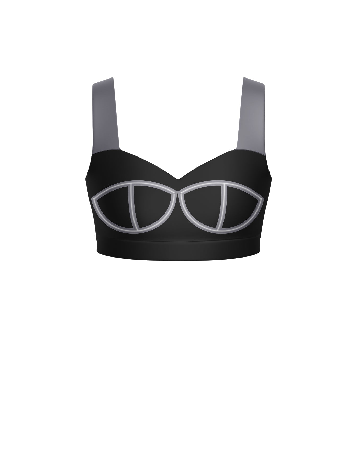 BlackPink Sweetheart Crop Top with Strap