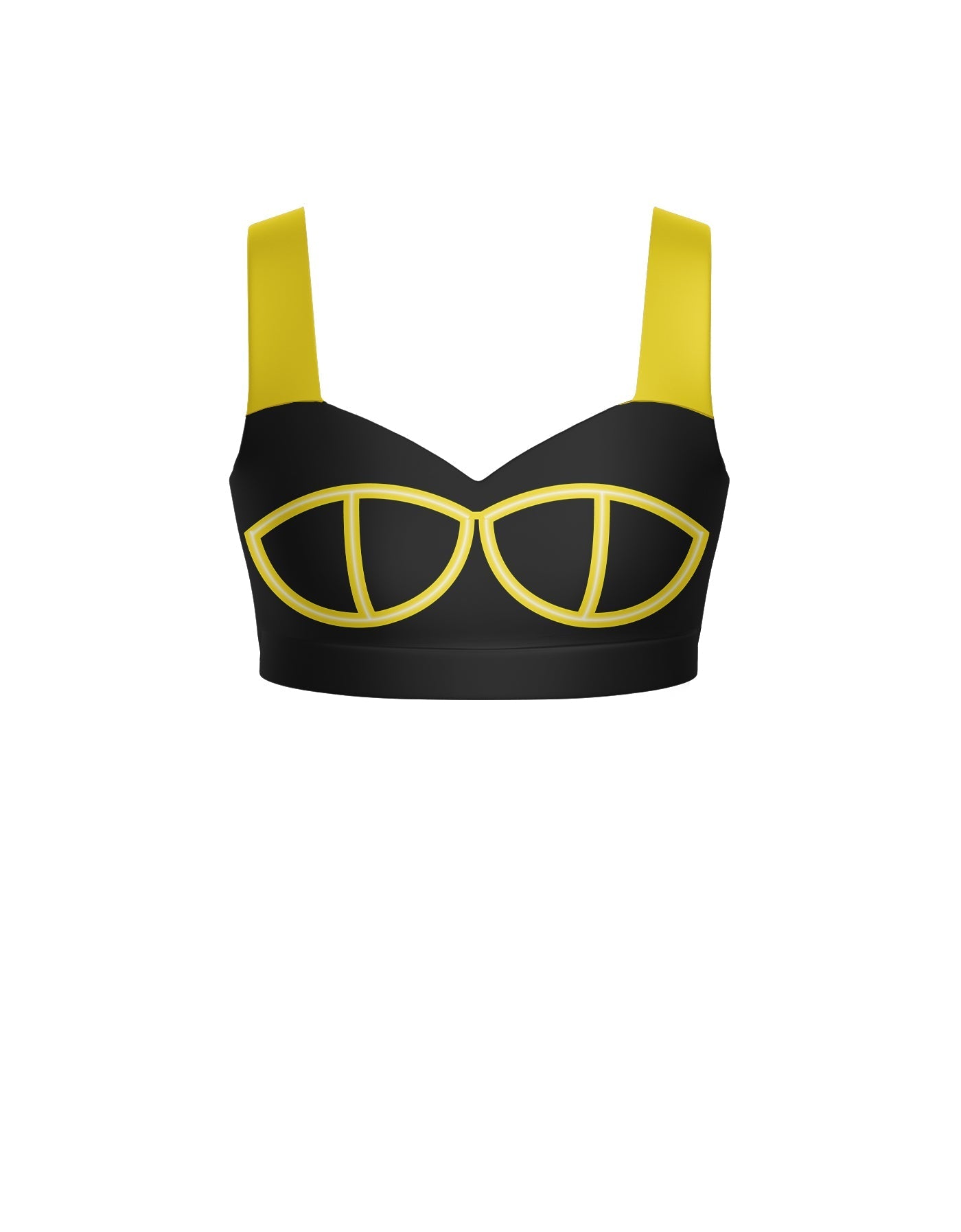 BlackPink Sweetheart Crop Top with Strap