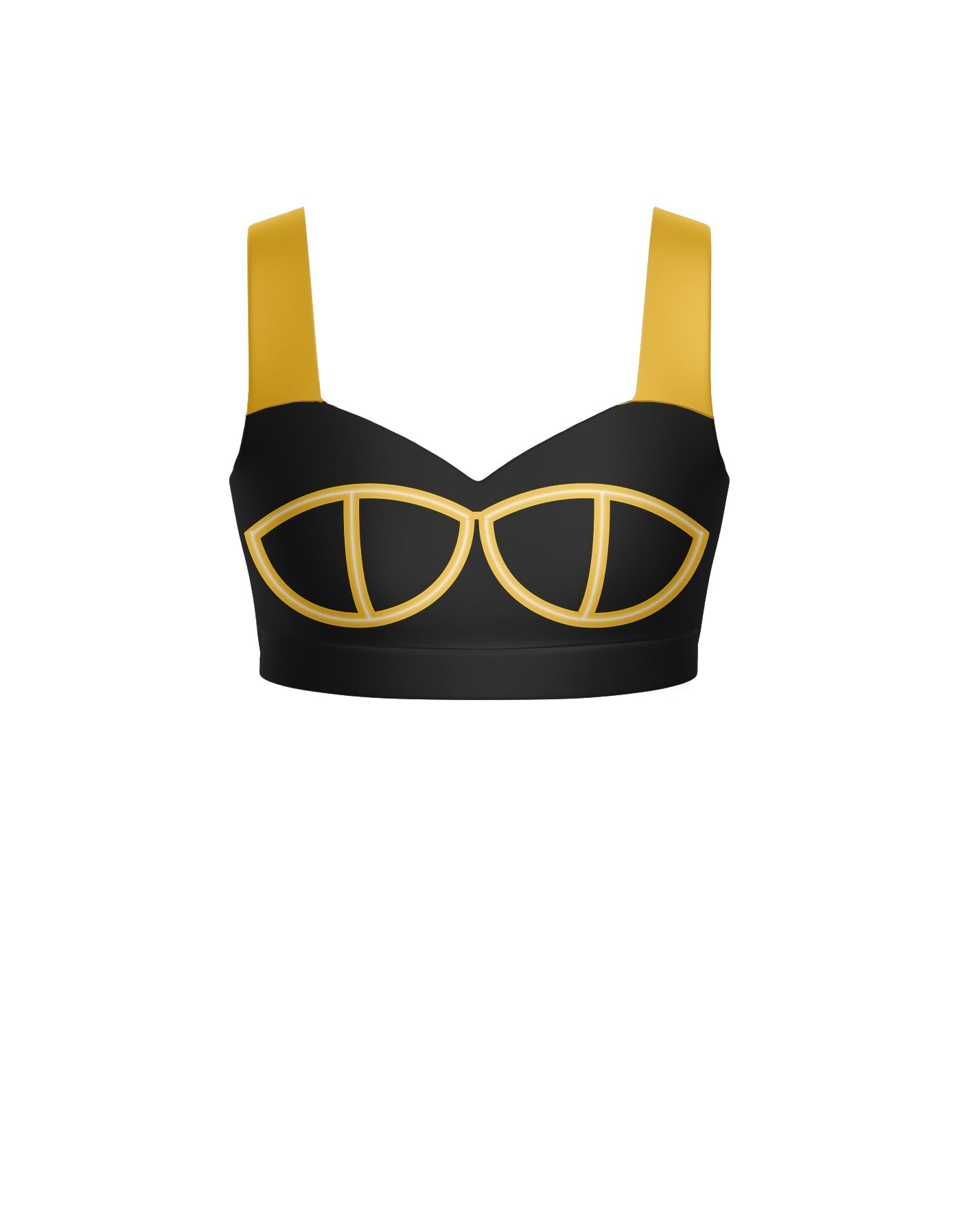 BlackPink Sweetheart Crop Top with Strap