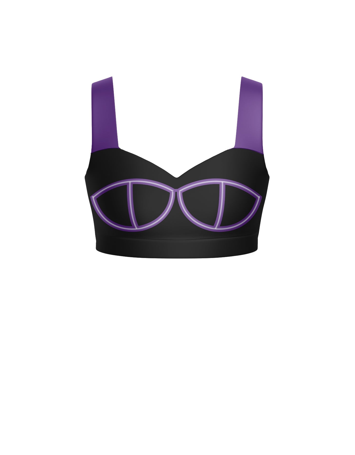 BlackPink Sweetheart Crop Top with Strap