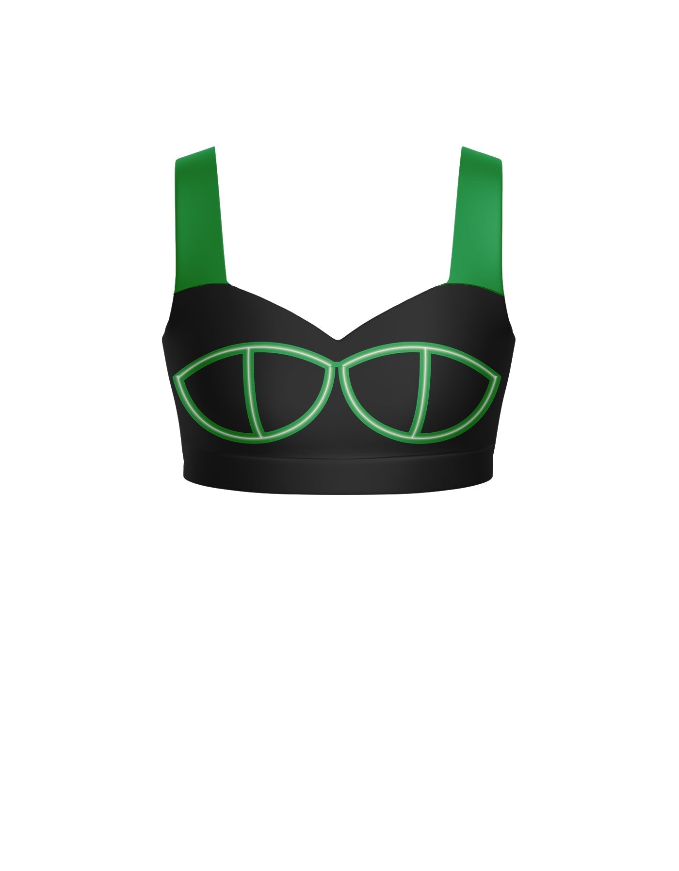 BlackPink Sweetheart Crop Top with Strap