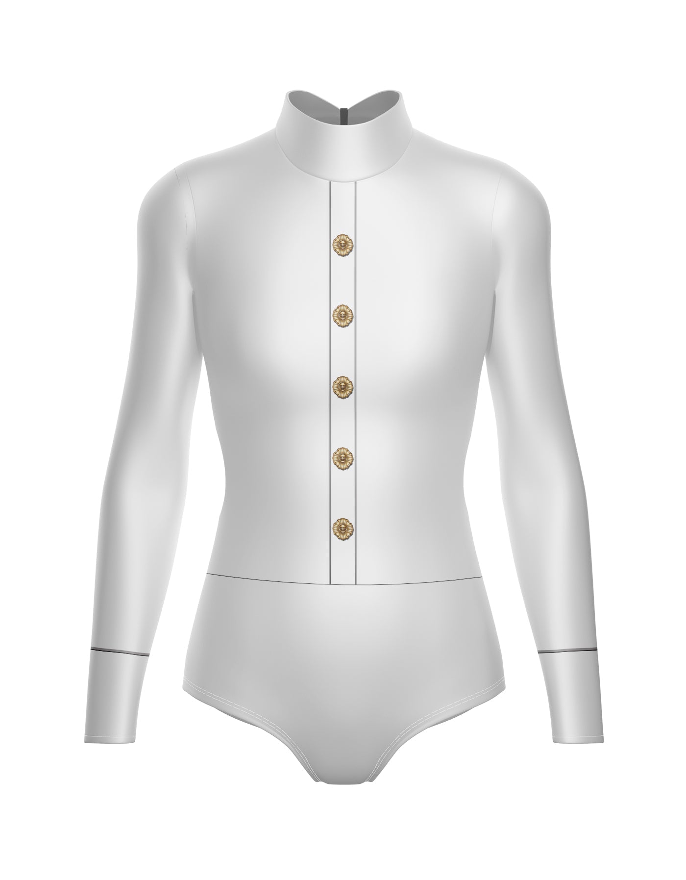 Wizards University LS Tneck Zipper Back Leotard