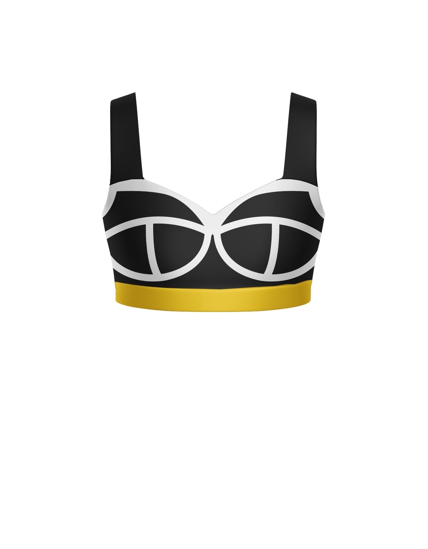 Varsity Sweetheart Crop Top with Strap