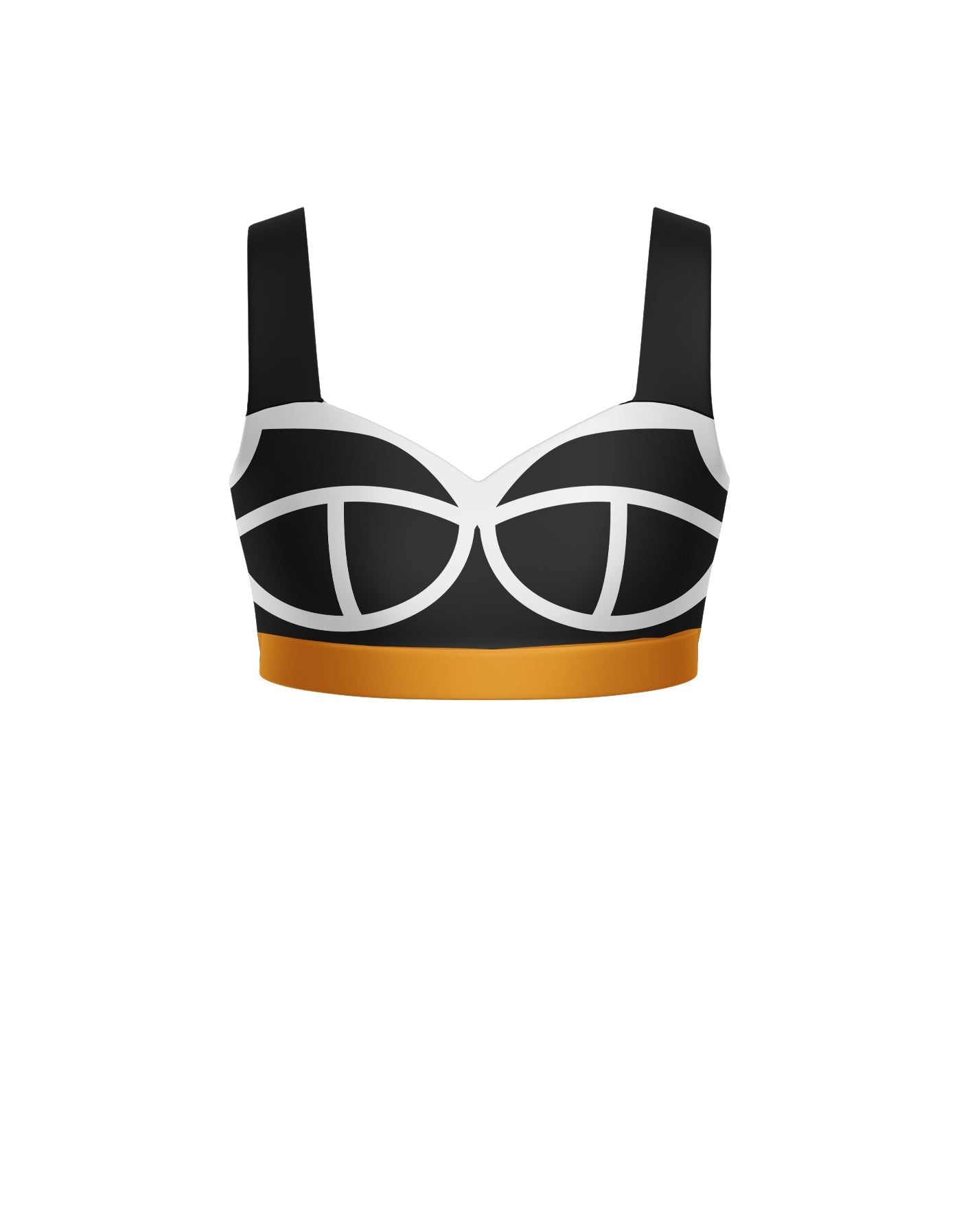 Varsity Sweetheart Crop Top with Strap