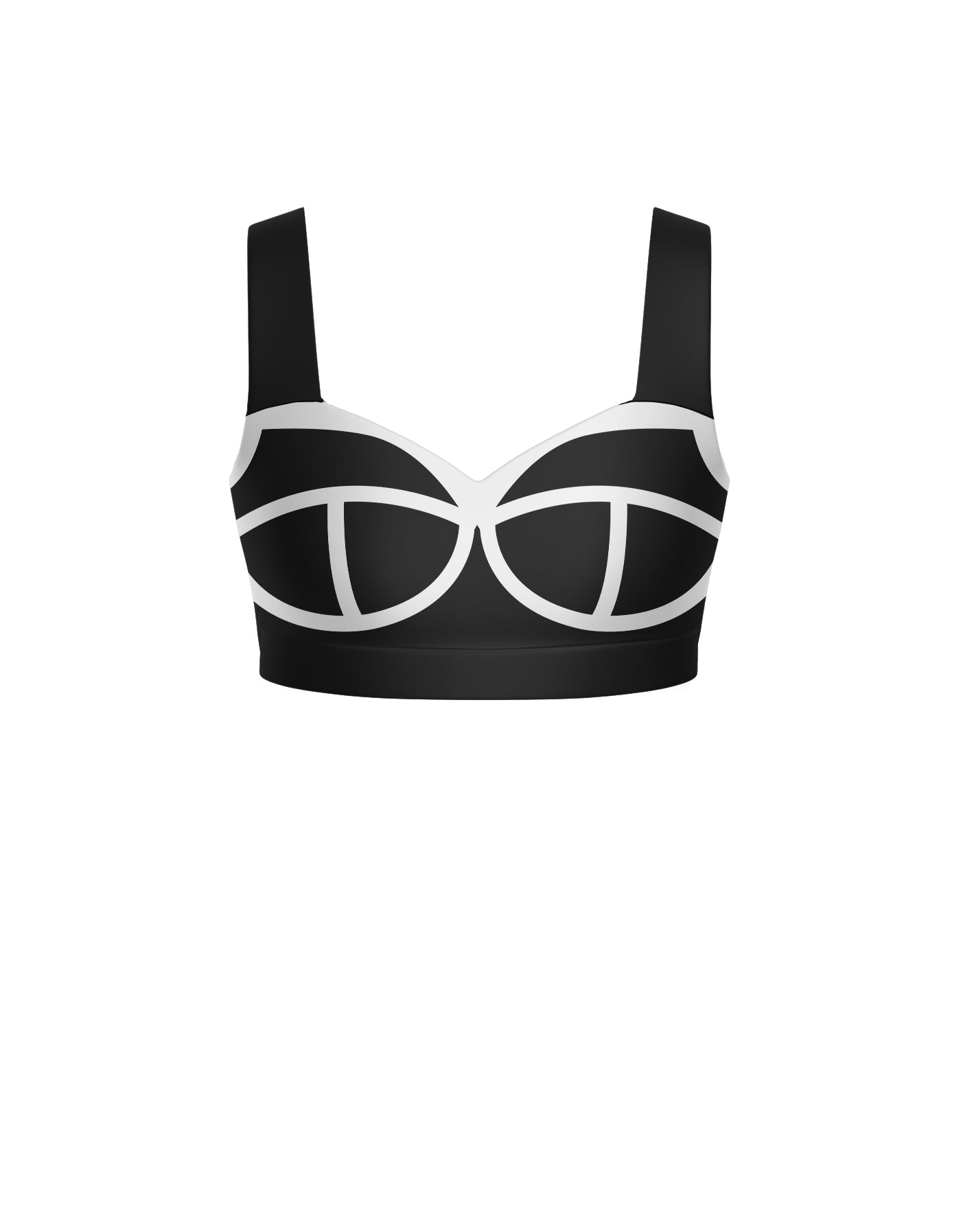 Varsity Sweetheart Crop Top with Strap