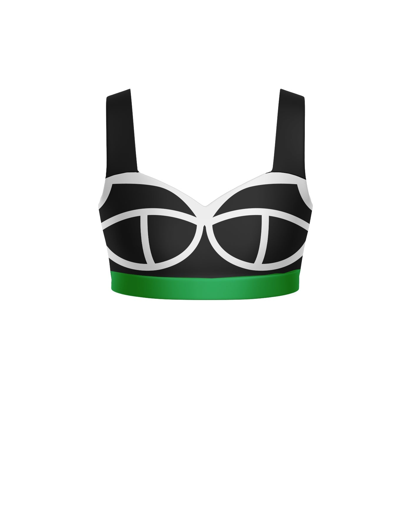 Varsity Sweetheart Crop Top with Strap