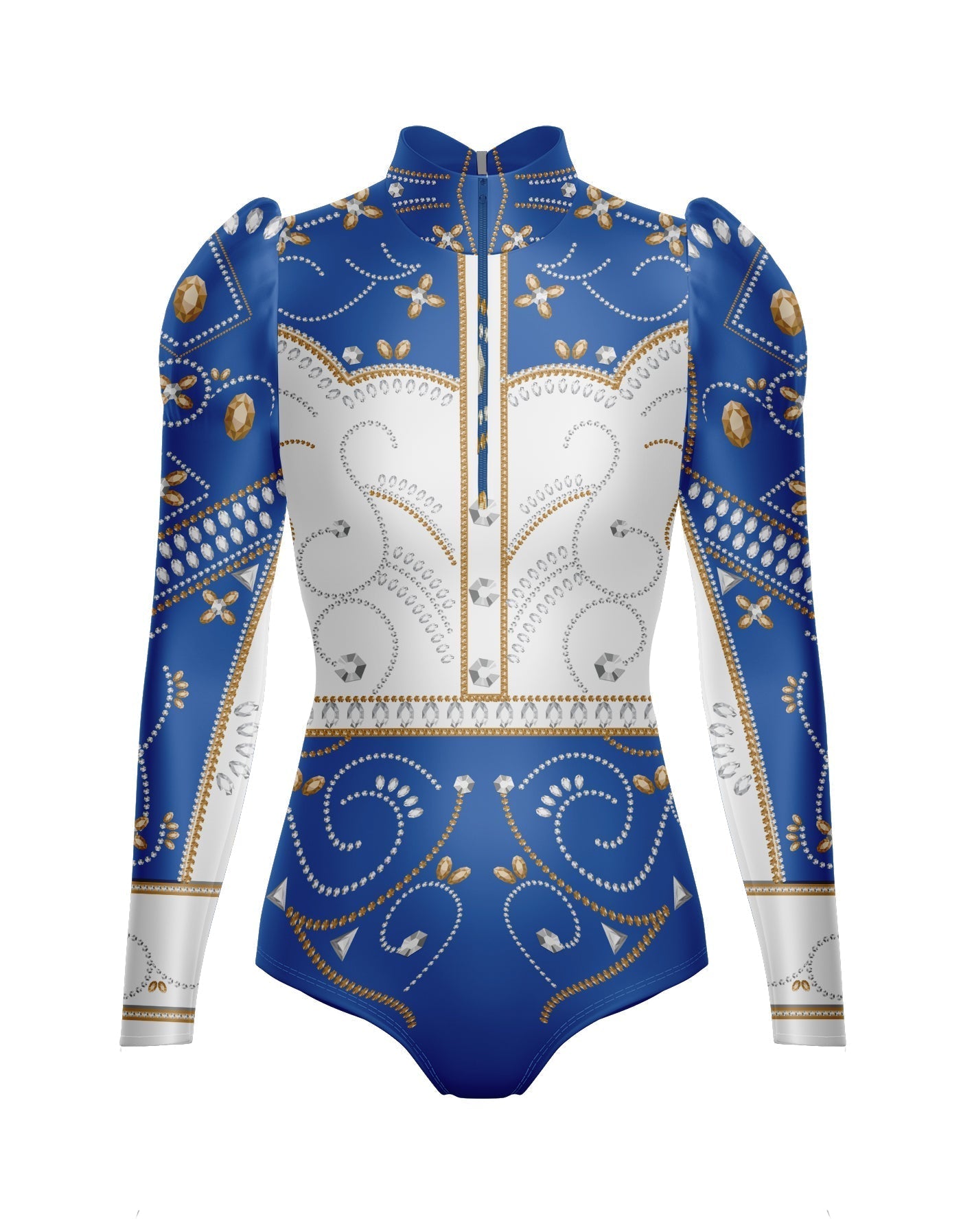 Divas - Cowboy LS TNeck Zipper Front Leotard