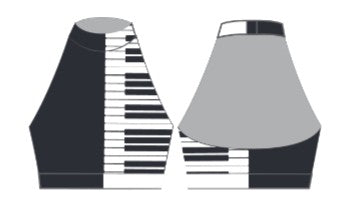 Piano Man Halter Crop Top