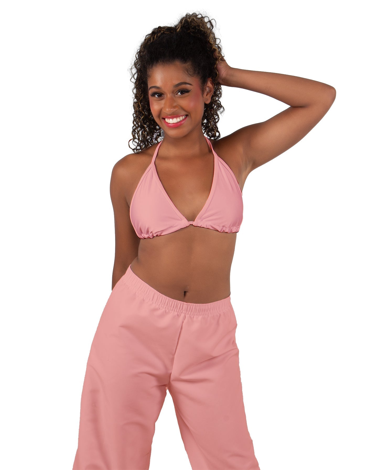 Solid Lycra String Bikini Bra