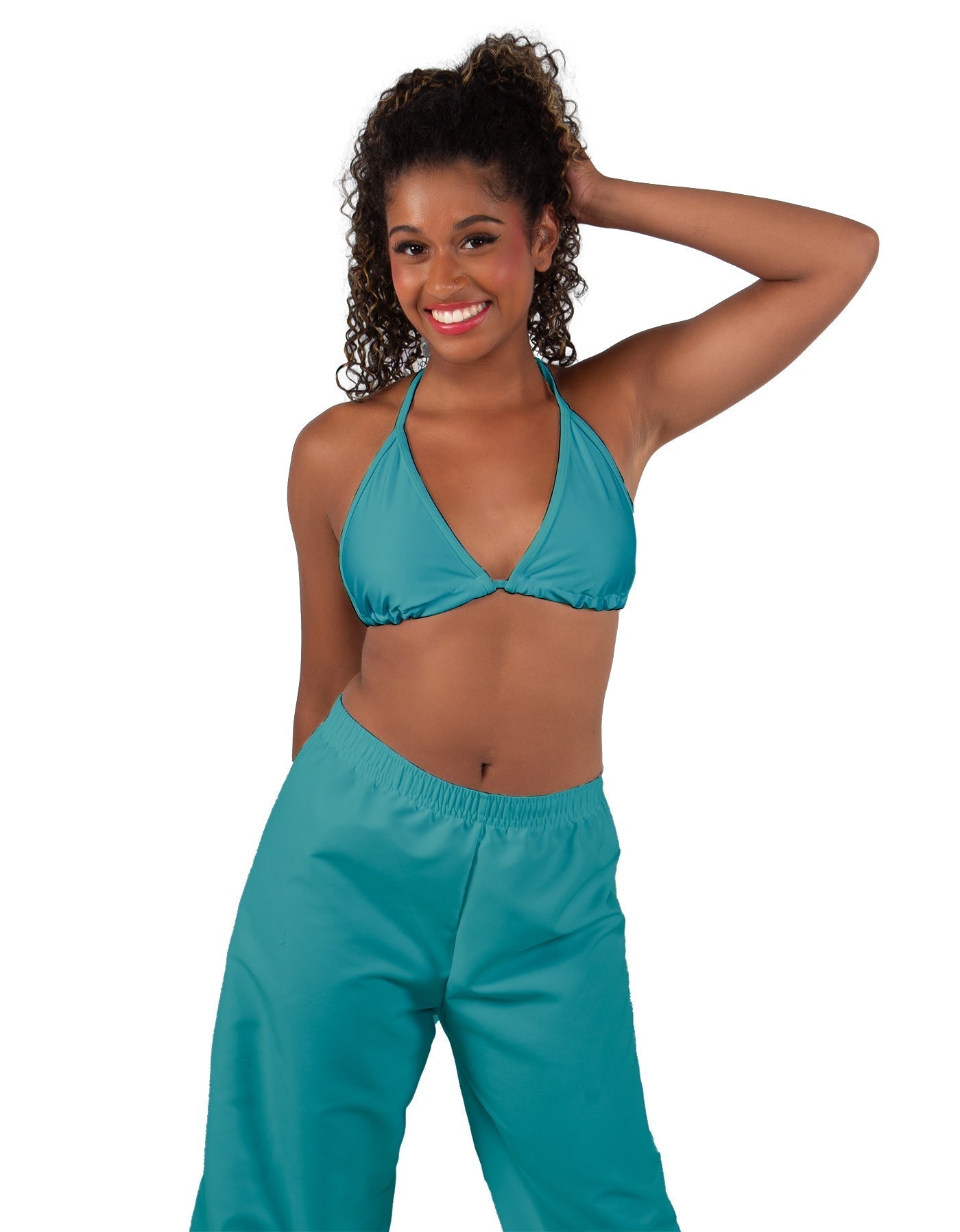Solid Lycra String Bikini Bra
