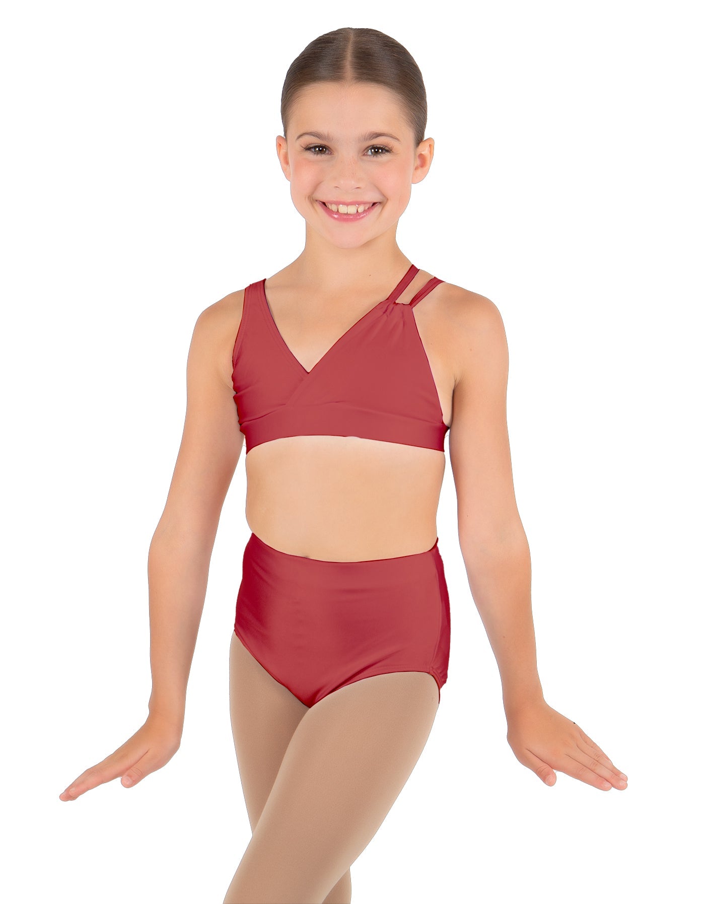 Solid Lycra Asymetric Bra