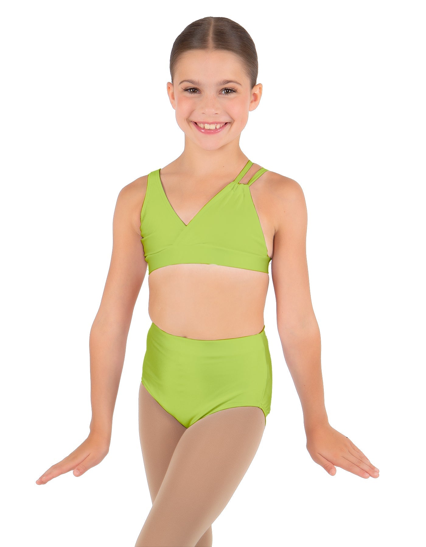 Solid Lycra Asymetric Bra