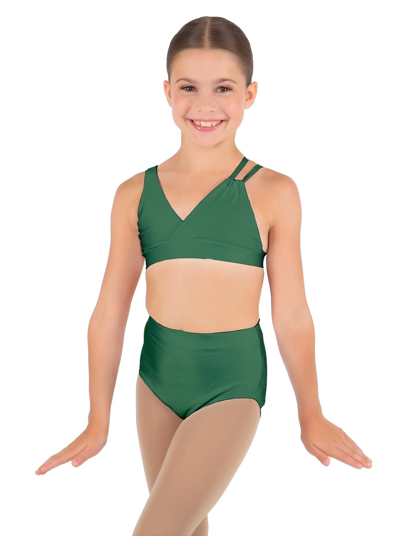 Solid Lycra Asymetric Bra