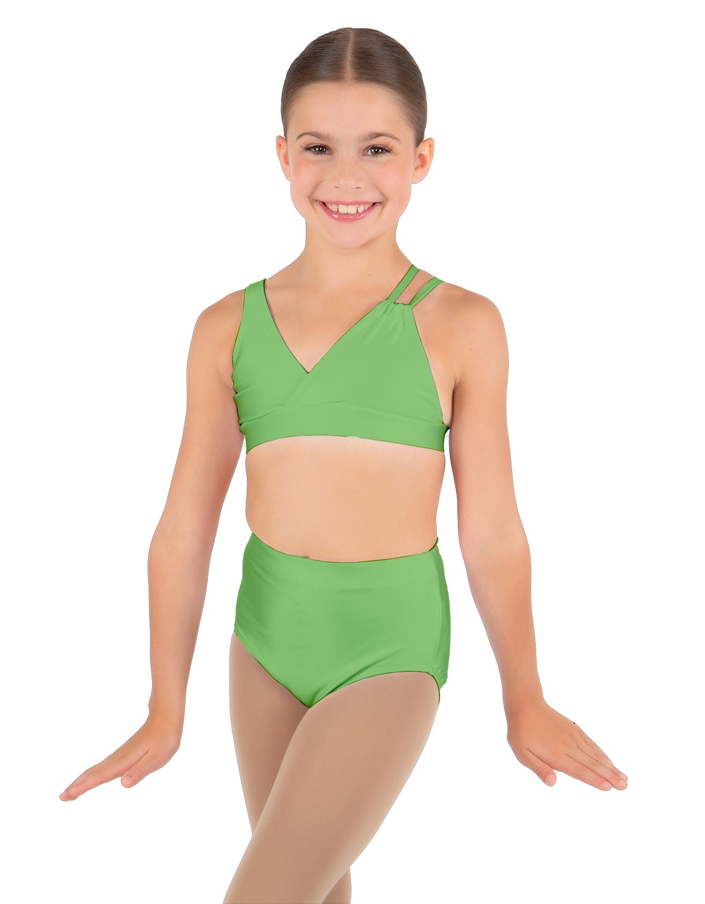 Solid Lycra Asymetric Bra