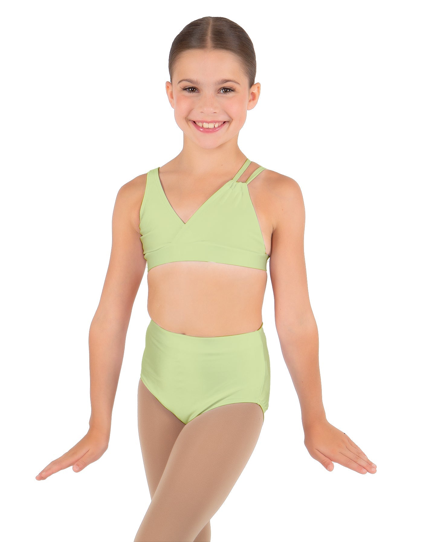 Solid Lycra Asymetric Bra