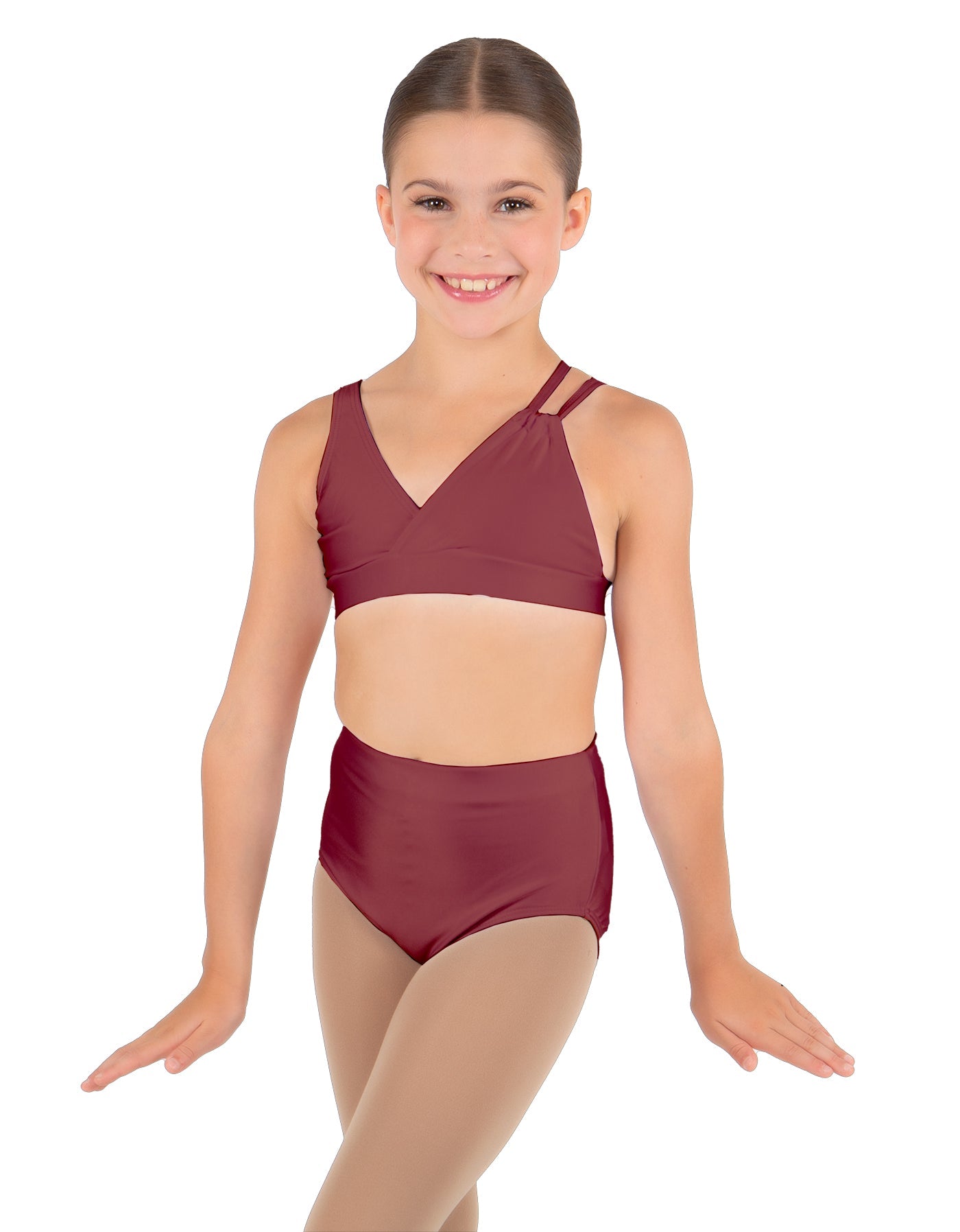 Solid Lycra Asymetric Bra
