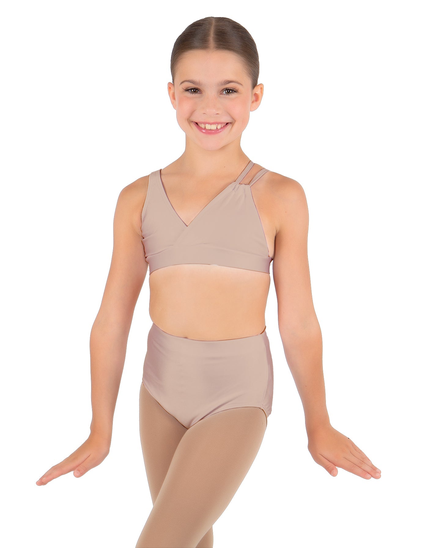 Solid Lycra Asymetric Bra