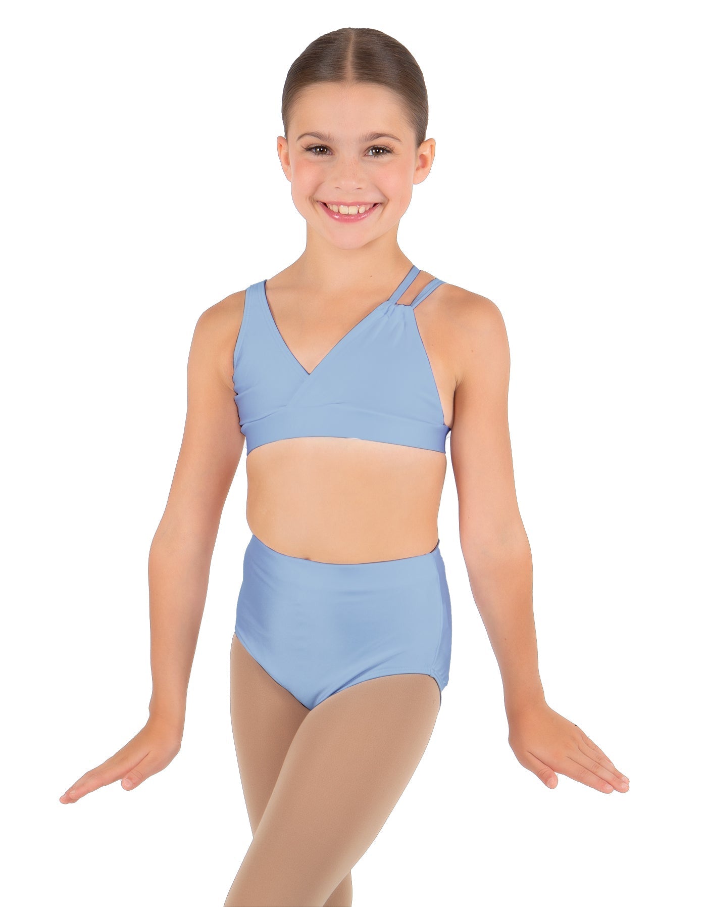 Solid Lycra Asymetric Bra